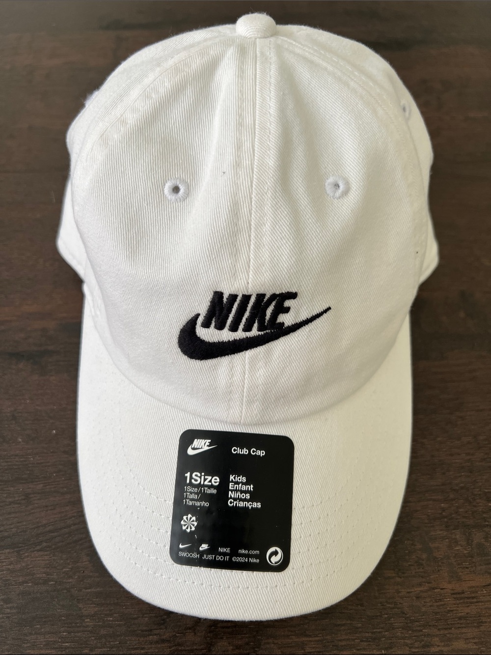 Nike NWT Club Cap with Black Swoosh.
